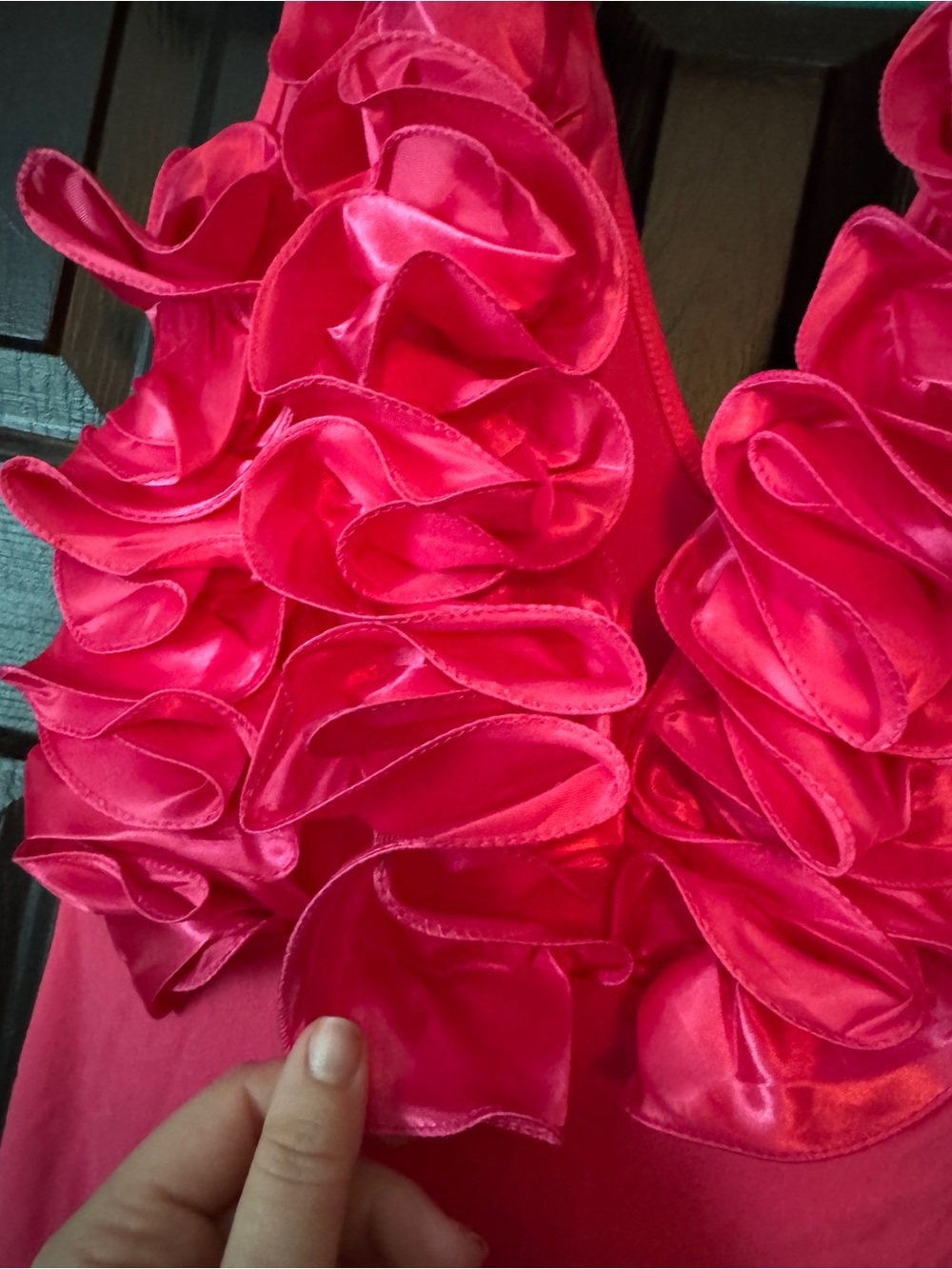 Micas Pink Ruffle Dress - Picture 3 of 6